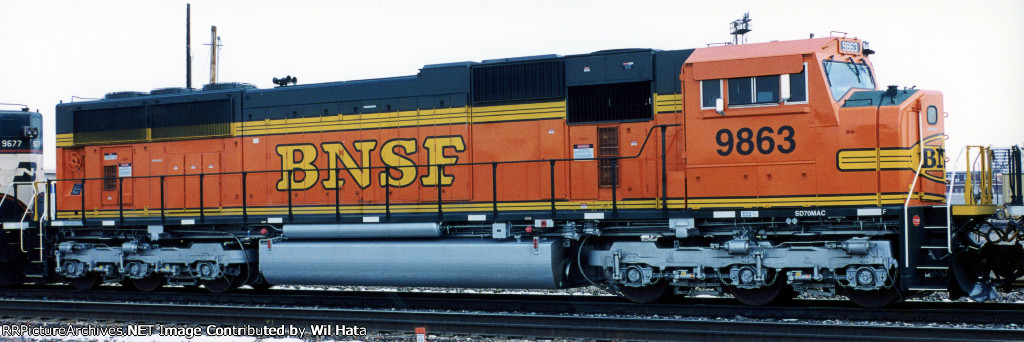 BNSF SD70MAC 9863